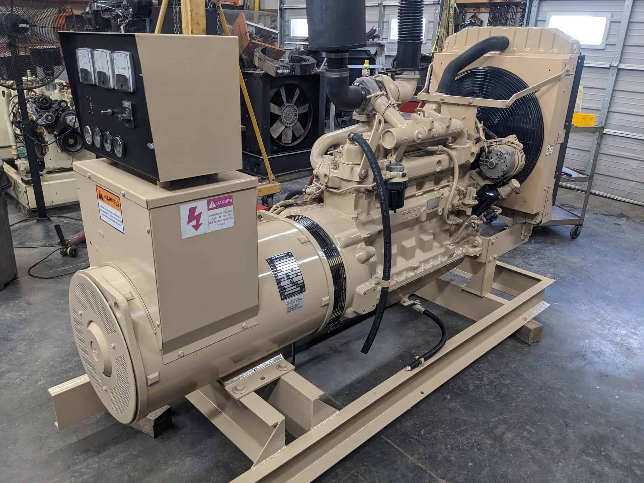 High-performance industrial generator after refurbishment. Fully tested and ready for operation.