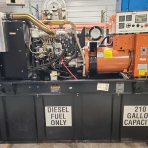 60 kW Generac generator, side view